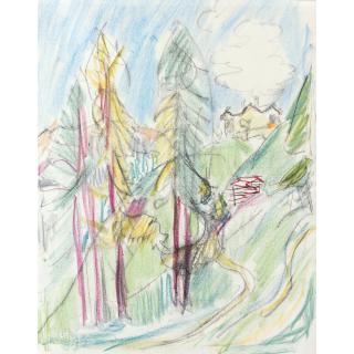 Ernst Ludwig Kirchner - Blick Vom Sertigtal Nach Clavadel Und Zur Stafelalp