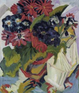 Ernst Ludwig Kirchner - Blumentopf Und Zuckerdose; Blumen
