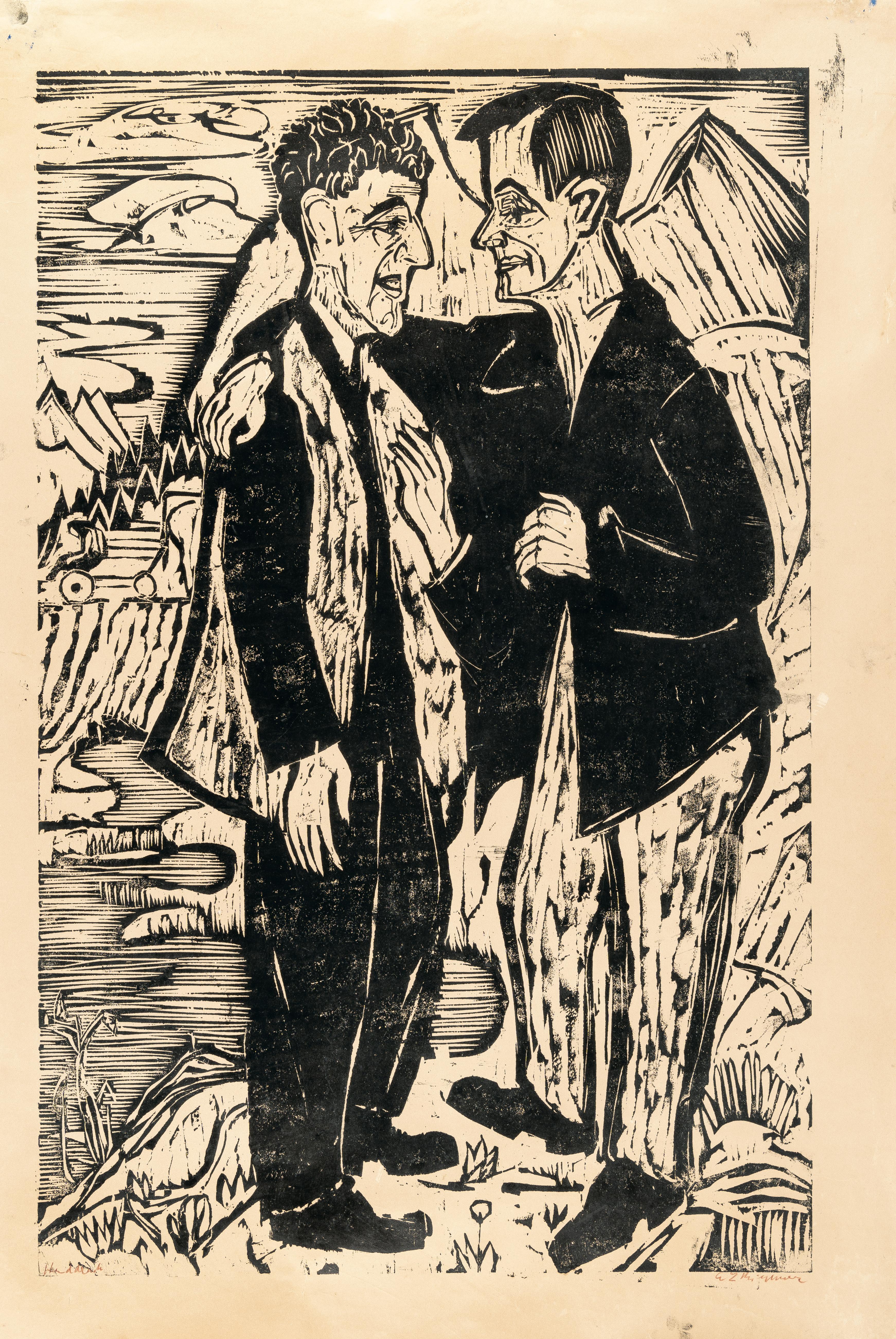 Ernst Ludwig Kirchner - Die Freunde (Albert Müller und Hermann Scherer)