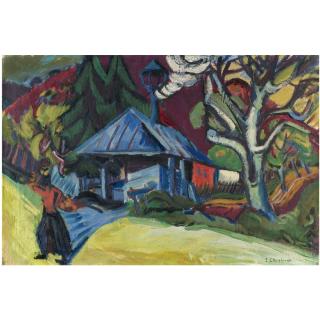 Ernst Ludwig Kirchner - Die Sägemühle In Königstein (Sawmill In Königstein)