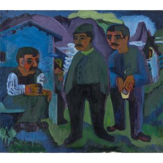 Ernst Ludwig Kirchner - Drei Bauern Three Farmers