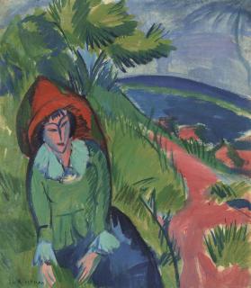 Ernst Ludwig Kirchner - Erna am Meer, Fehmarn