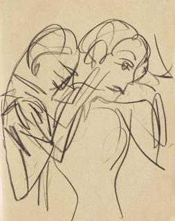 Ernst Ludwig Kirchner - Figurenstudie zu \'Zwei Figuren\', um 1930