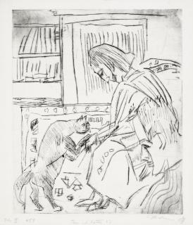 Ernst Ludwig Kirchner - Frau und Katze