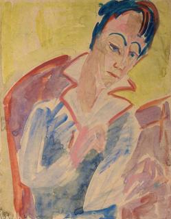 Ernst Ludwig Kirchner - Frauenkopf