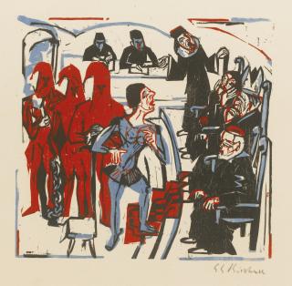 Ernst Ludwig Kirchner - Gerichtsszene Aus Shaw\'S Heiliger Johanna (D. H.533; Sch. H.538)