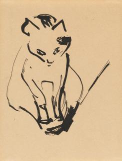 Ernst Ludwig Kirchner - Junge Katze.