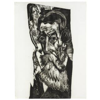 Ernst Ludwig Kirchner - Kopf Ludwig Schames (Dube 330 Ii/Iii)