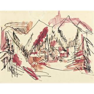 Ernst Ludwig Kirchner - Landschaft Davos(Landscape At Davos)