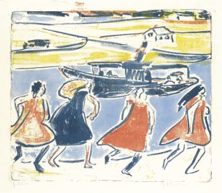 Ernst Ludwig Kirchner - Mädchen Am Elbkai (D. L.131; S. L.43; G. 305A)