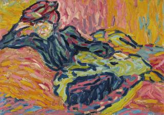 Ernst Ludwig Kirchner - Mädchen Auf Dem Diwan (Girl On A Divan)