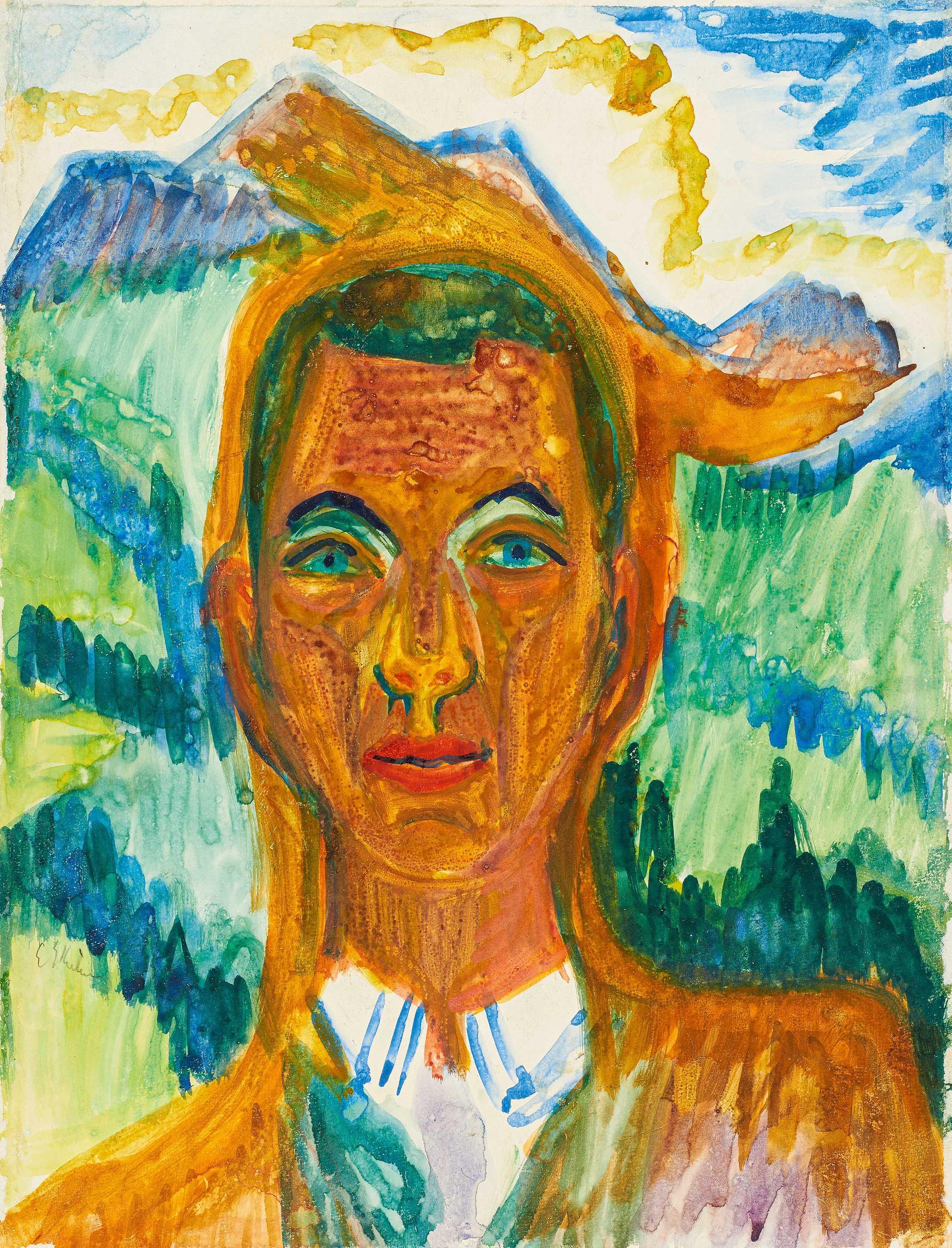 Ernst Ludwig Kirchner - Männerkopf.