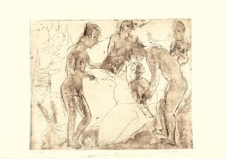 Ernst Ludwig Kirchner - „Nackte Menschen im Freien“ (Badende Familie I)
