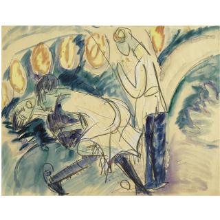 Ernst Ludwig Kirchner - Pantomime Reimann 3