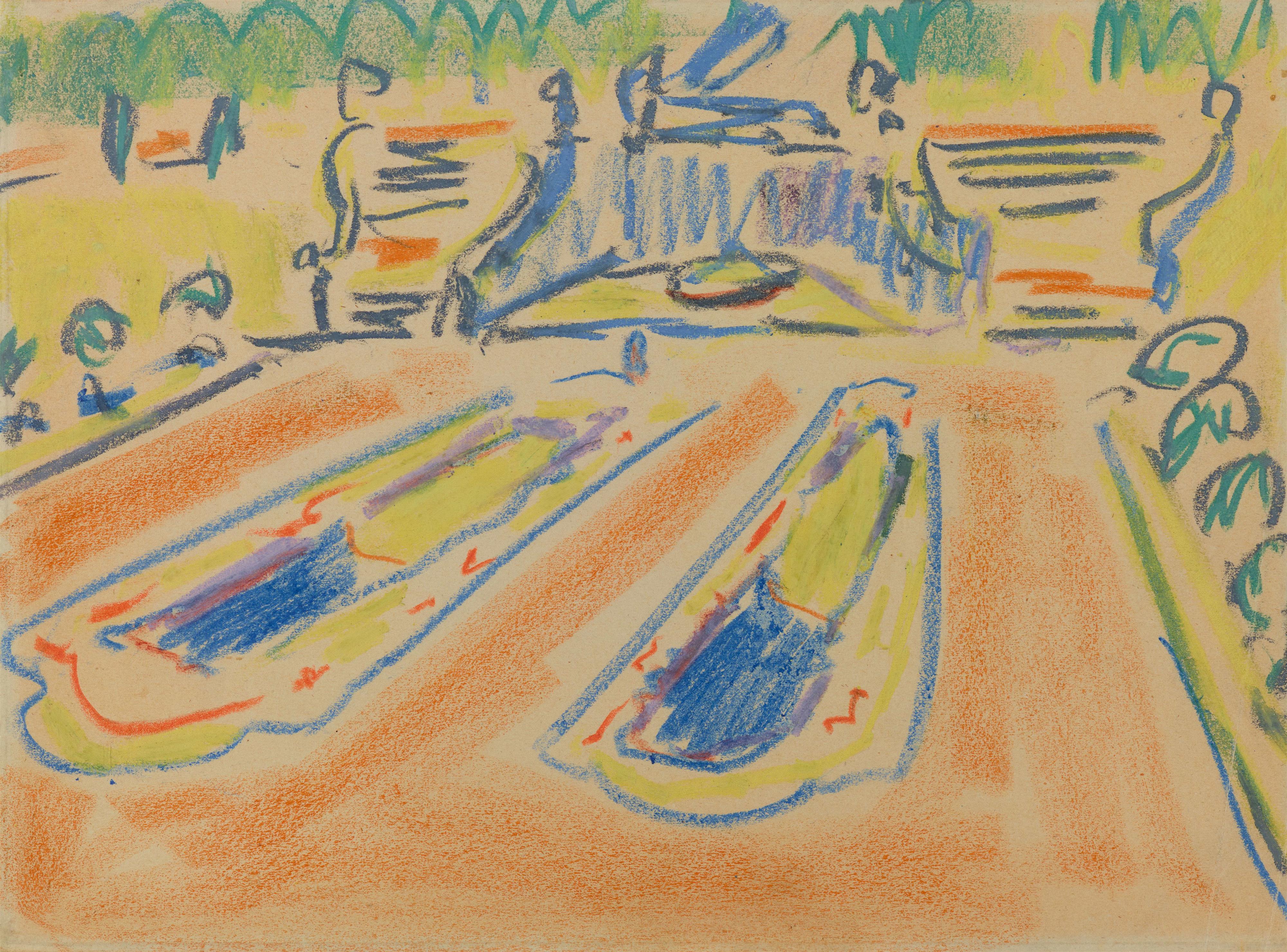 Ernst Ludwig Kirchner - Partie aus einem Dresdner Park