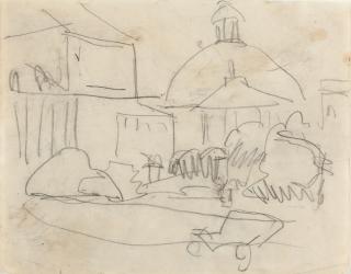 Ernst Ludwig Kirchner - Platz in Berlin mit Hedwigkirche