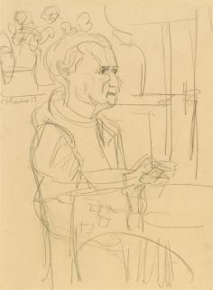 Ernst Ludwig Kirchner - Porträt Frau L. Bauer