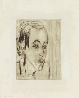 Ernst Ludwig Kirchner - Portrait Frau Jenny, 1924