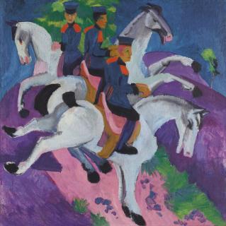 Ernst Ludwig Kirchner - Reitende Artilleristen