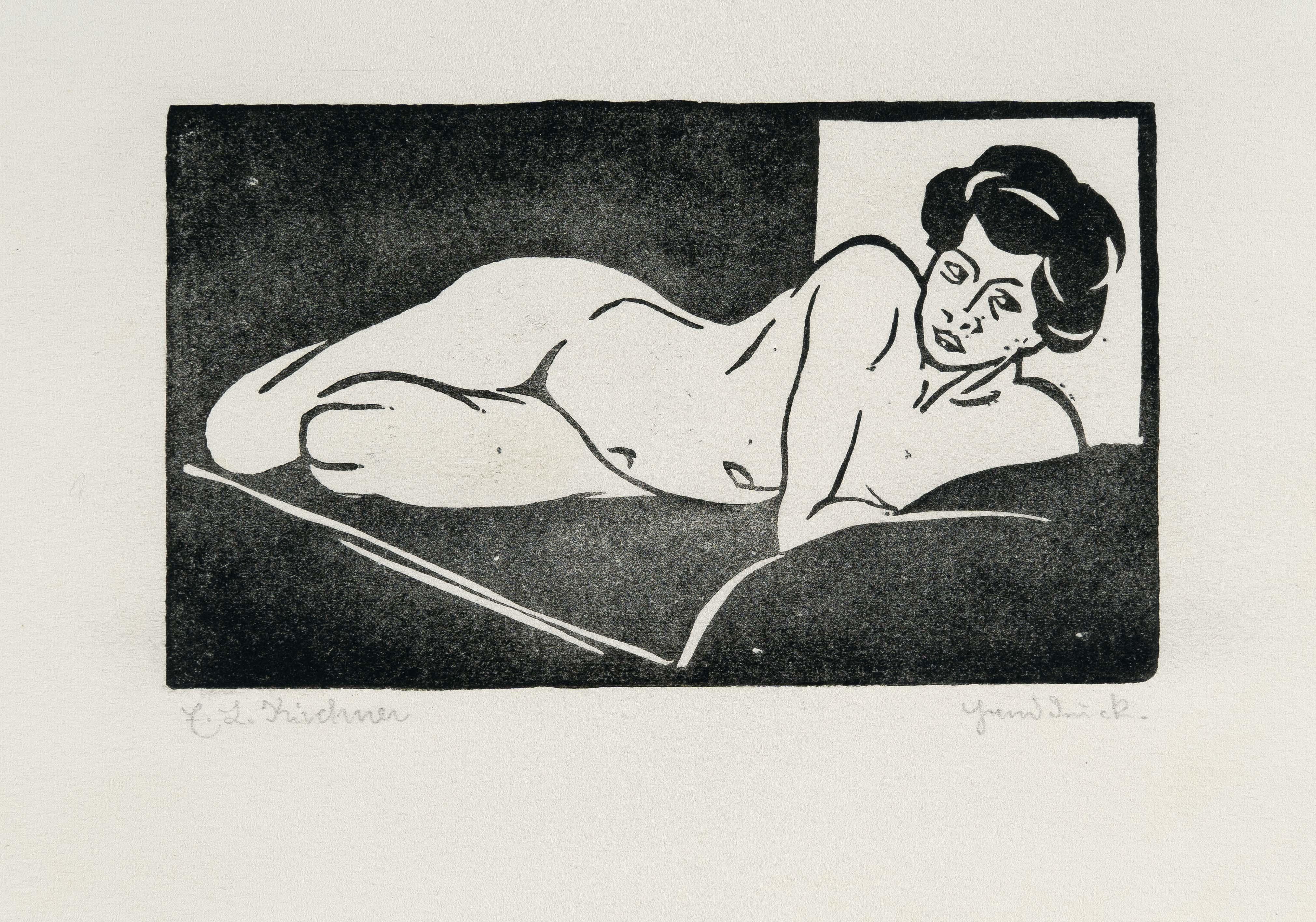 Ernst Ludwig Kirchner - Ruhender Mädchenakt – Das Modell 5