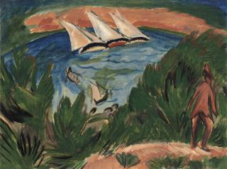 Ernst Ludwig Kirchner - Segelboote im Sturm