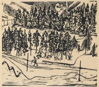 Ernst Ludwig Kirchner - Sertigweg Im Winter, 1927