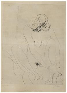 Ernst Ludwig Kirchner - Sich Abtrocknendes Mädchen