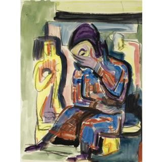 Ernst Ludwig Kirchner - Sitzende Frau (Seated Woman)