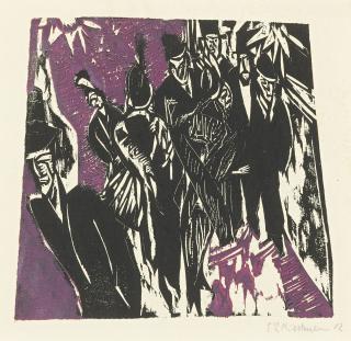 Ernst Ludwig Kirchner - Strassenszene (D. H235/B; Sch. H218; G. 643/2)
