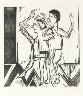 Ernst Ludwig Kirchner - Tanzende Kinder (Dube H 565 II)