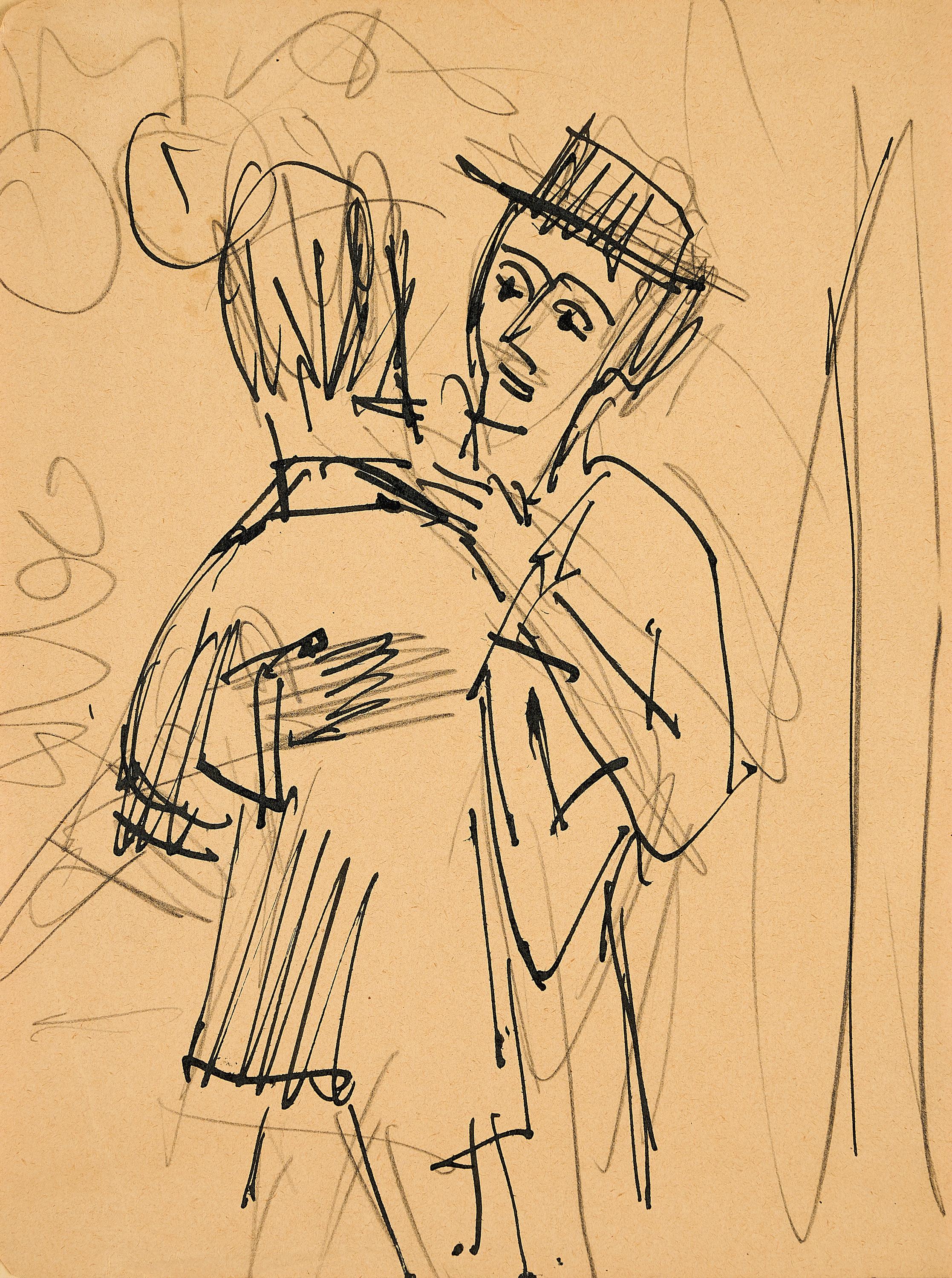 Ernst Ludwig Kirchner - Tanzendes Paar.