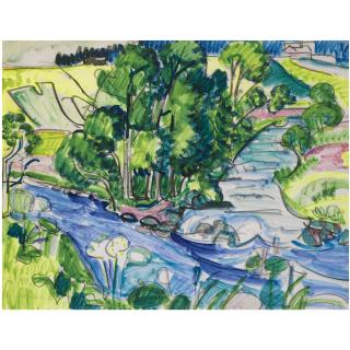 Ernst Ludwig Kirchner - Wildboden Mit Kirchners Haus (Kirchner\'S House In The Forest)