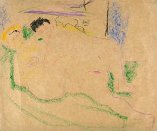 Ernst Ludwig Kirchner - Zwei liegende Akte.