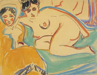 Ernst Ludwig Kirchner - Zwei Liegende Akte