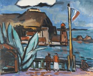 Ernst Mollenhauer - Am Hafen in Collioure