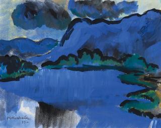 Ernst Mollenhauer - Blaue Berge am Walchensee