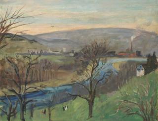 Ernst Morgenthaler - Blick Vom Atelierhaus (Das Limmattal), 1940