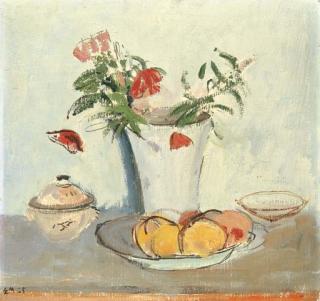 Ernst Morgenthaler - Stillleben, 1925, Rückseite: Selbstporträt Des Künstlers