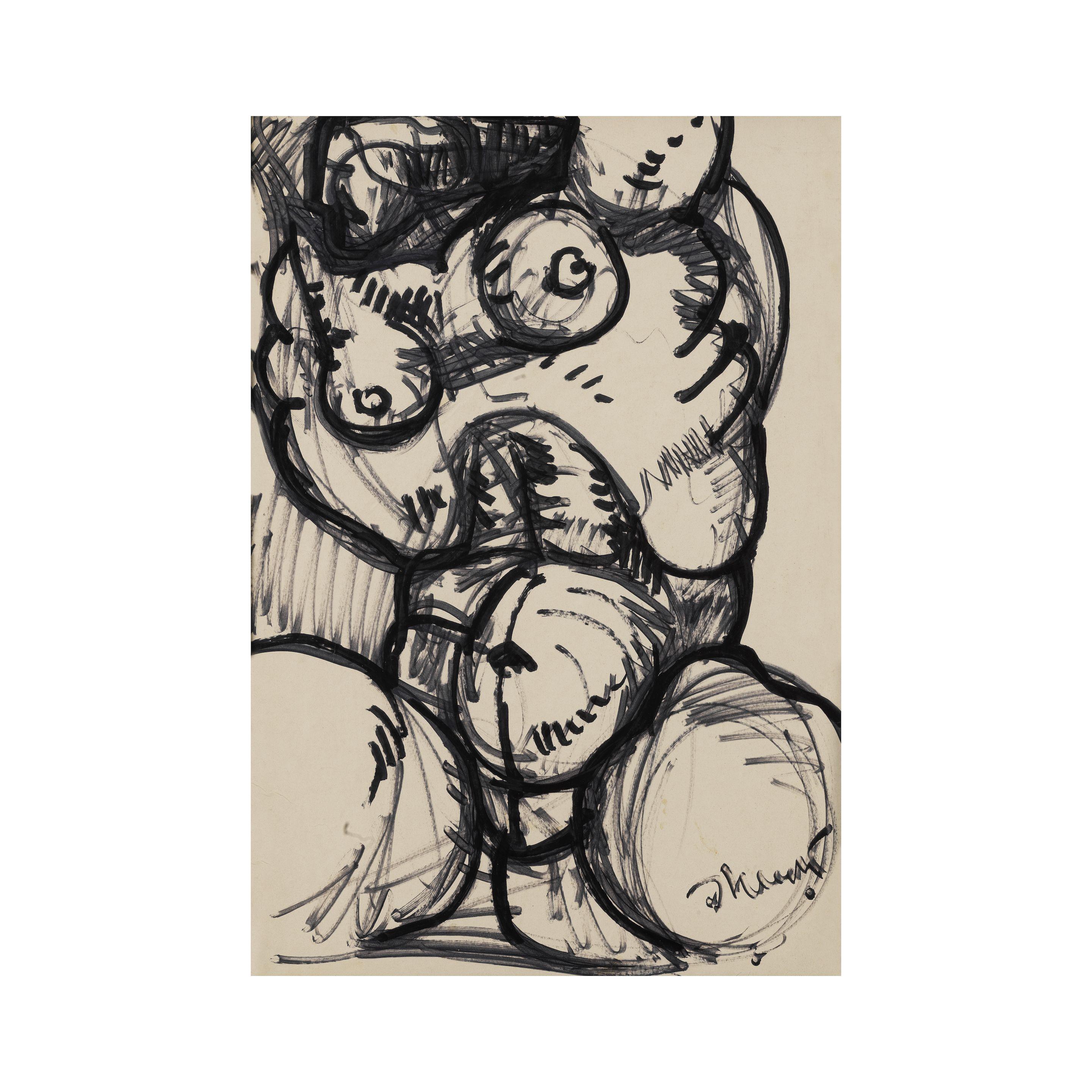 Ernst Neizvestny - Deux œuvres : Torse et Couple/ Two works: Torso and Couple