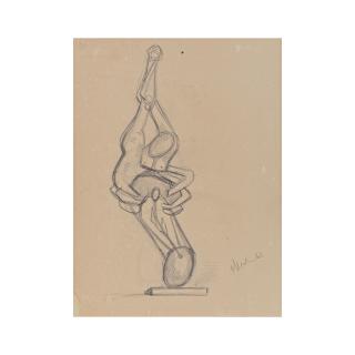 Ernst Neizvestny - Étude de nu féminin/ Nude study sans cadre
