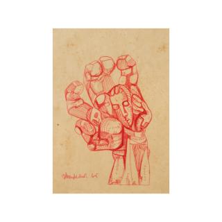 Ernst Neizvestny - Trois œuvres contenant : Nu féminin, Nu masculin et Main/ Three works comprising: Female nude, Male nude and Hand