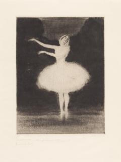 Ernst Oppler - 2 Bll.: Anna Pawlowa als sterbender Schwan.