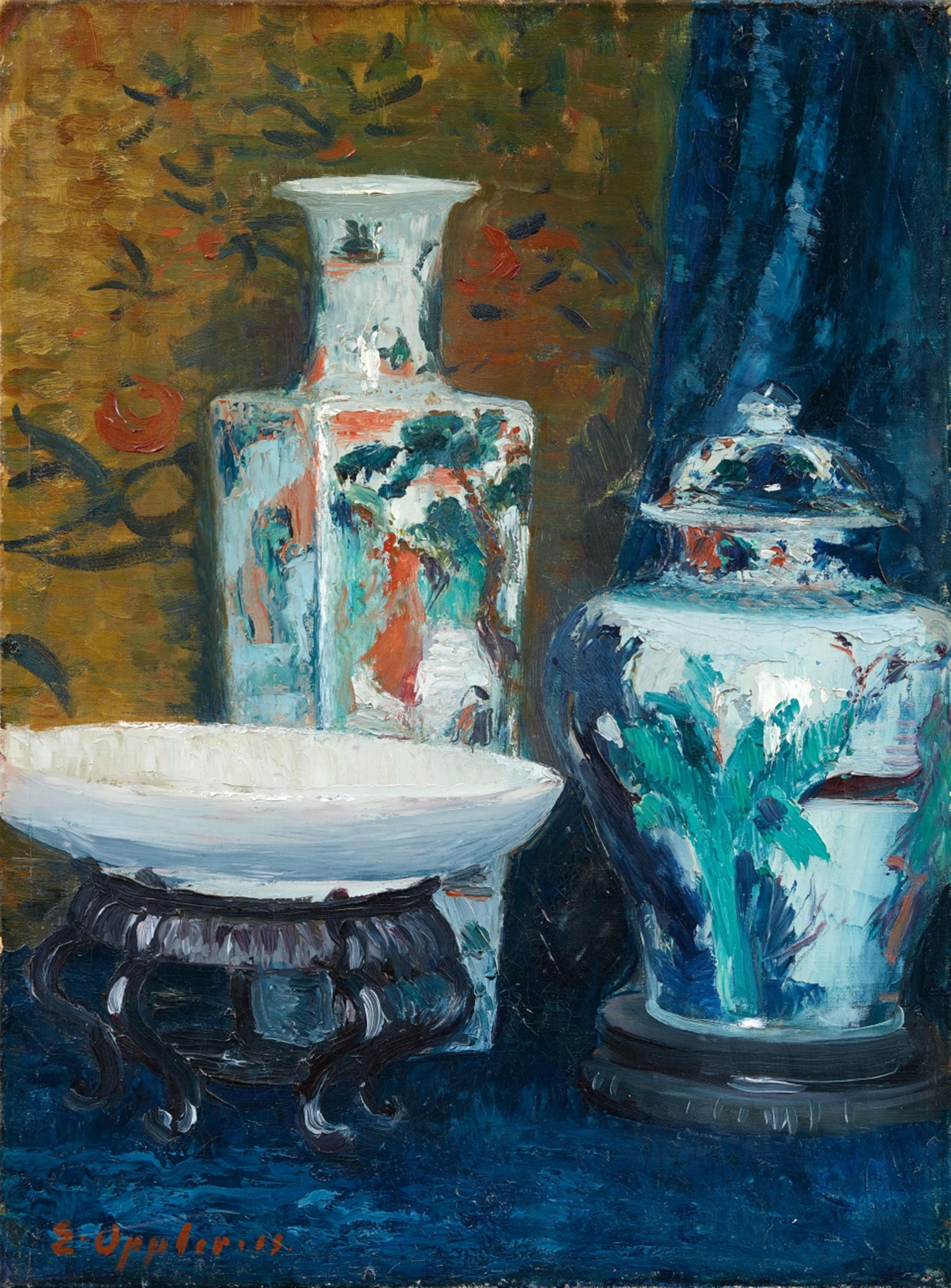 Ernst Oppler - Stilleben: China-Porzellan