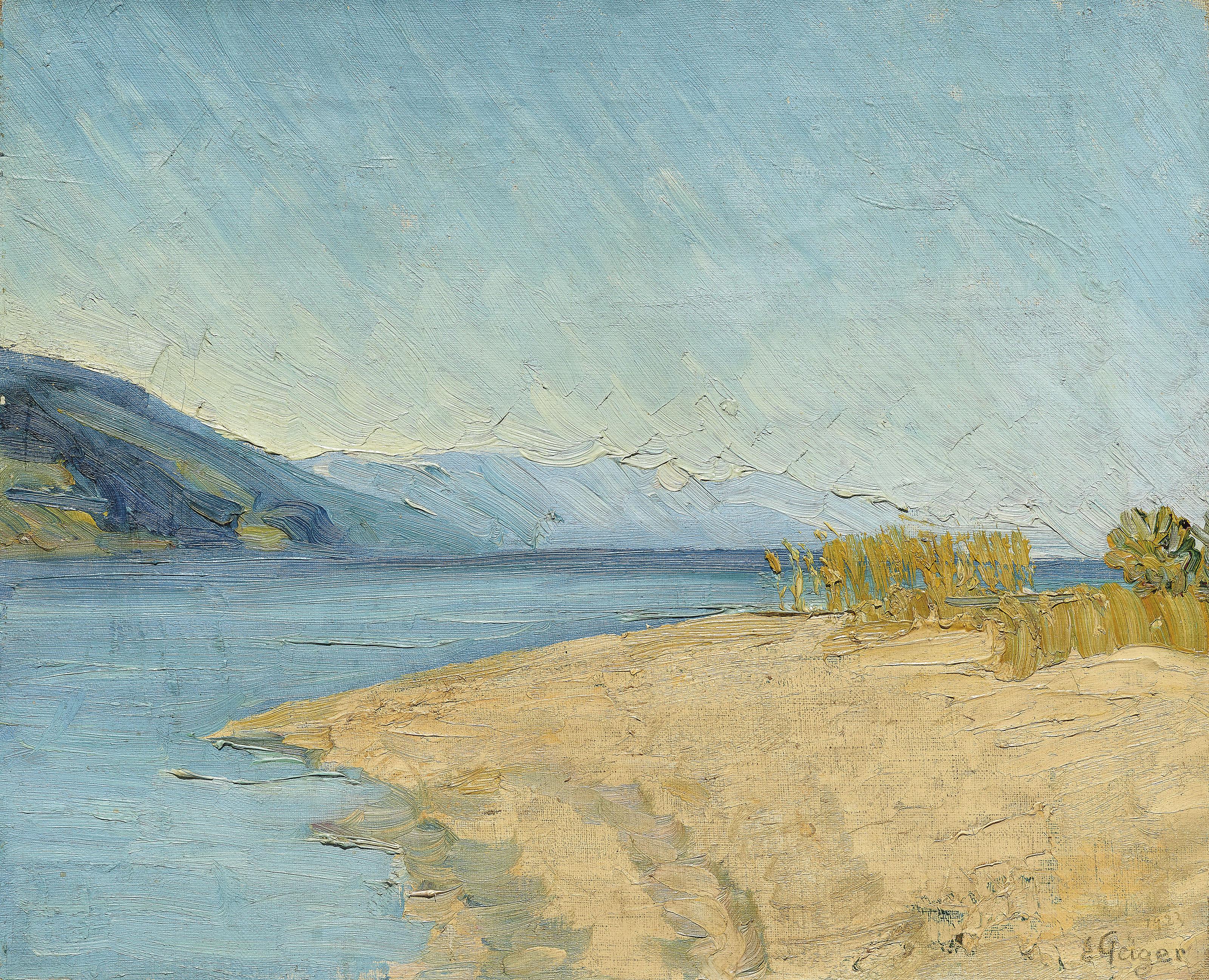 Ernst Samuel Geiger - Am Strand der Petersinsel, 1923
