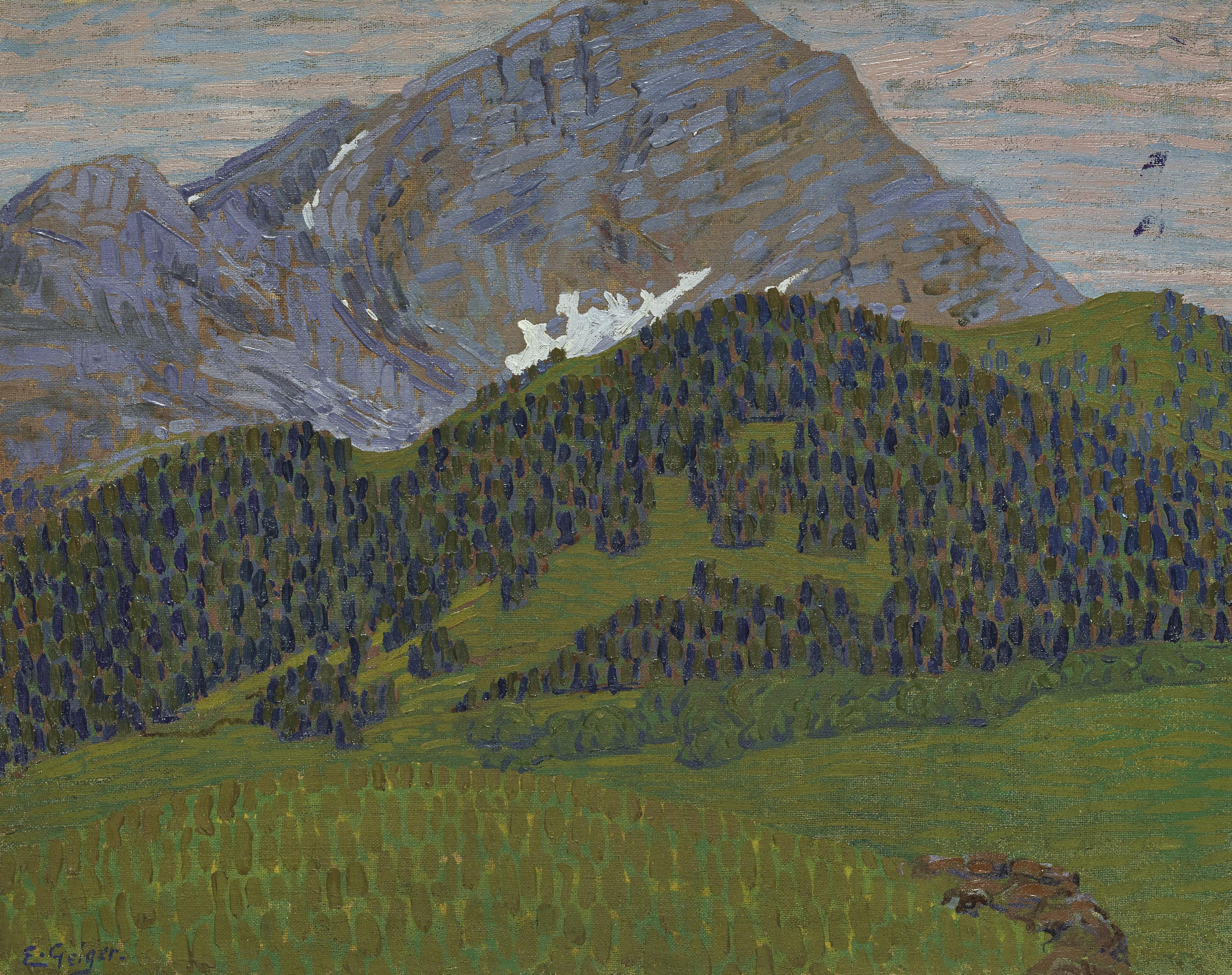 Ernst Samuel Geiger - Spitzhorn (Lauenen bei Gstaad), um 1906