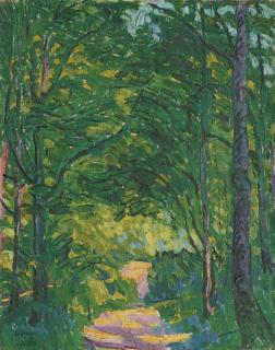Ernst Samuel Geiger - Waldweg, um 1911