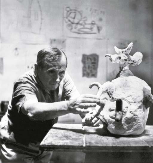 Ernst Scheidegger - Joan Miro in his studio