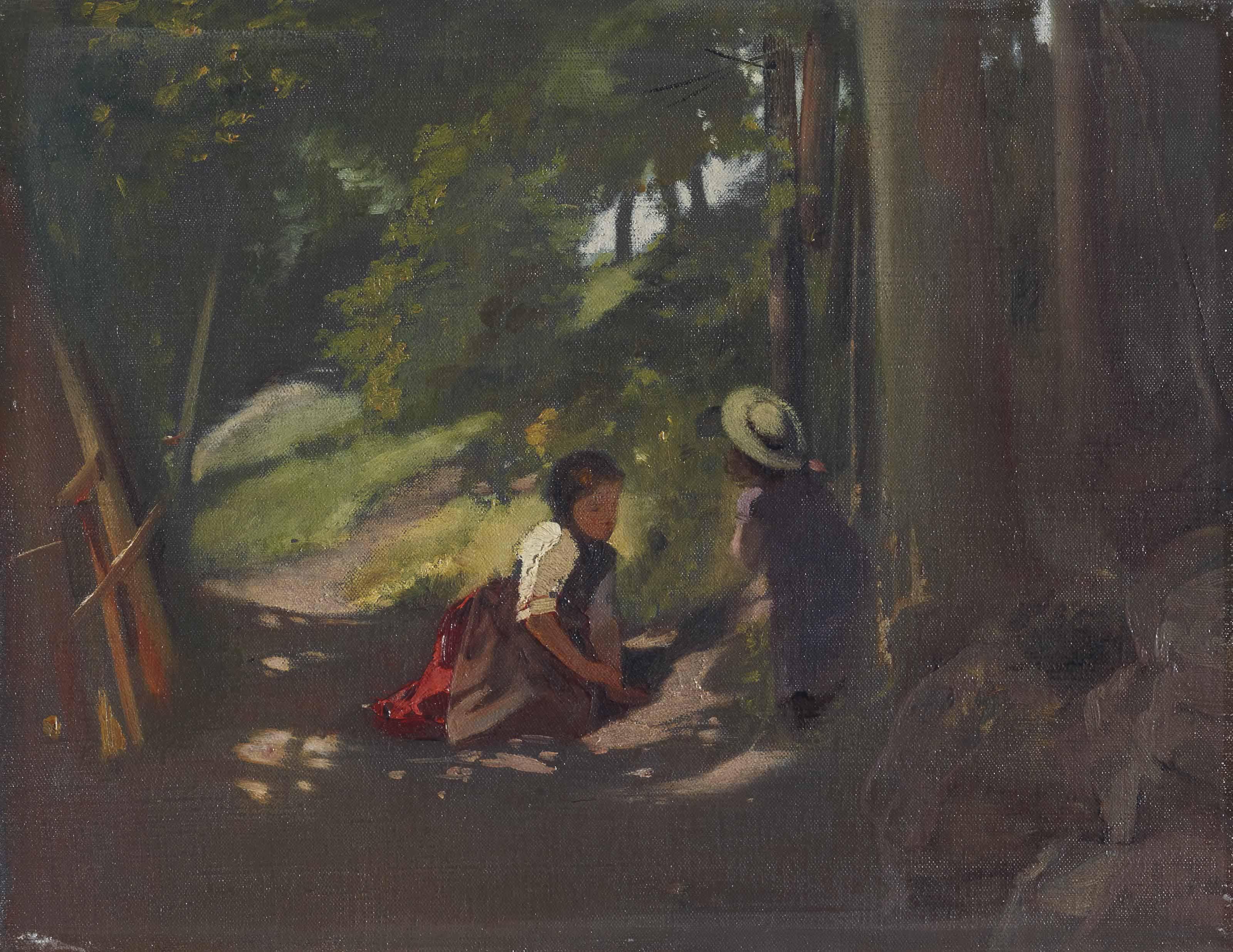 Ernst Stückelberg - Zwei Mädchen im Walde, 1875 (Kienberg)