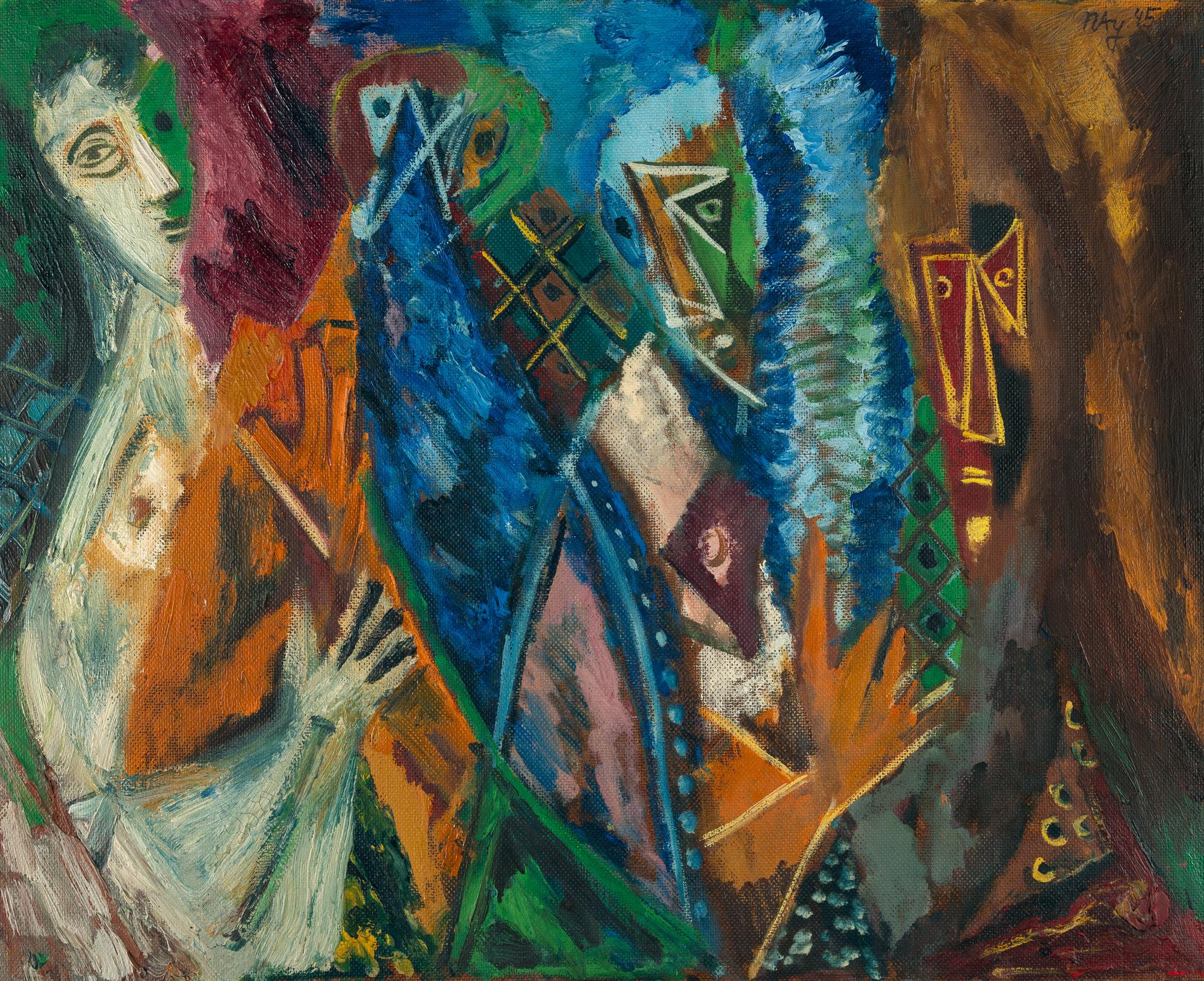 Ernst Wilhelm Nay - „Der Vogelmensch und andere“