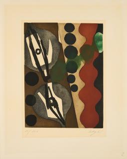 Ernst Wilhelm Nay - Die Pflanze (Aus: Sechs Aquatinten. \
